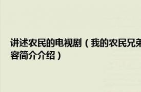 讲述农民的电视剧（我的农民兄弟 中国大陆反映农村题材的电视剧相关内容简介介绍）