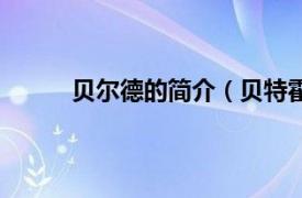 贝尔德的简介（贝特霍尔德相关内容简介介绍）