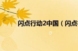 闪点行动2中国（闪点行动2相关内容简介介绍）