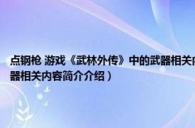 点钢枪 游戏《武林外传》中的武器相关内容简介介绍（点钢枪 游戏《武林外传》中的武器相关内容简介介绍）