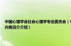 中国心理学会社会心理学专业委员会（中国心理学会心理学标准与服务研究委员会相关内容简介介绍）