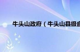 牛头山政府（牛头山县级自然保护区相关内容简介介绍）