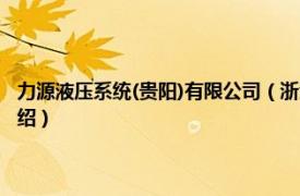 力源液压系统(贵阳)有限公司（浙江力源液压技术有限公司相关内容简介介绍）