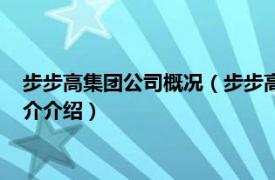 步步高集团公司概况（步步高投资集团股份有限公司相关内容简介介绍）