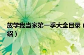 放学我当家第一季大全目录（放学我当家第一季相关内容简介介绍）