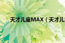 天才儿童MAX（天才儿童MAX相关内容简介介绍）