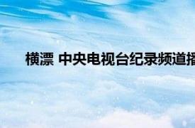 横漂 中央电视台纪录频道播出的纪录片相关内容简介介绍