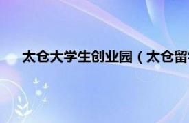 太仓大学生创业园（太仓留学生创业园相关内容简介介绍）