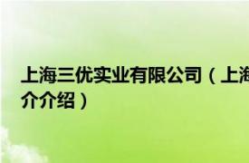 上海三优实业有限公司（上海三优电子科技有限公司相关内容简介介绍）