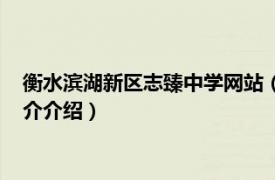 衡水滨湖新区志臻中学网站（衡水滨湖新区志臻中学相关内容简介介绍）