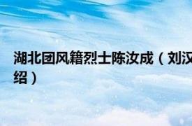 湖北团风籍烈士陈汝成（刘汉清 湖北团风籍烈士相关内容简介介绍）