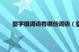 婴字组词语有哪些词语（婴语单词表相关内容简介介绍）