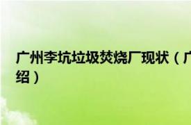 广州李坑垃圾焚烧厂现状（广州李坑垃圾焚烧厂相关内容简介介绍）