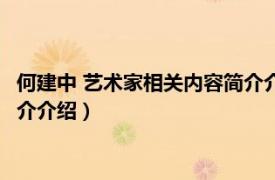 何建中 艺术家相关内容简介介绍一下（何建中 艺术家相关内容简介介绍）