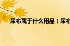 尿布属于什么用品（尿布 日用品相关内容简介介绍）