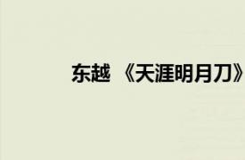 东越 《天涯明月刀》场景相关内容简介介绍