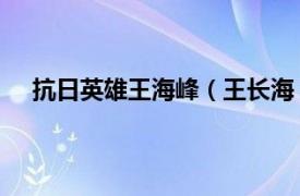 抗日英雄王海峰（王长海 抗战英雄相关内容简介介绍）