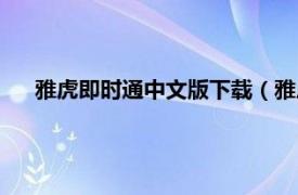 雅虎即时通中文版下载（雅虎通中文版相关内容简介介绍）