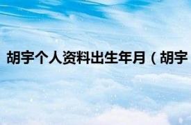 胡宇个人资料出生年月（胡宇 飞行时空歌手相关内容简介介绍）