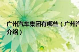 广州汽车集团有哪些（广州汽车集团股份有限公司相关内容简介介绍）