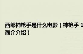 西部神枪手是什么电影（神枪手 1976年上映的美国西部剧情电影相关内容简介介绍）