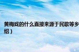 黄梅戏的什么直接来源于民歌等乡野小曲小调（山歌黄梅调相关内容简介介绍）