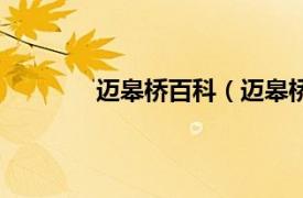 迈皋桥百科（迈皋桥站相关内容简介介绍）