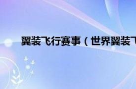 翼装飞行赛事（世界翼装飞行锦标赛相关内容简介介绍）