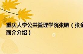 重庆大学公共管理学院张鹏（张金凤 重庆大学公共管理学院讲师相关内容简介介绍）