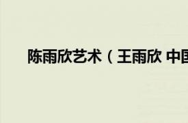 陈雨欣艺术（王雨欣 中国艺术家相关内容简介介绍）