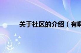 关于社区的介绍（有啊社区相关内容简介介绍）