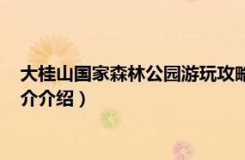 大桂山国家森林公园游玩攻略（大桂山国家森林公园相关内容简介介绍）