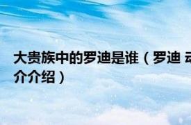 大贵族中的罗迪是谁（罗迪 动漫《大贵族》中的角色相关内容简介介绍）