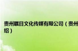 贵州瞩目文化传媒有限公司（贵州傲之最文化传媒有限公司相关内容简介介绍）