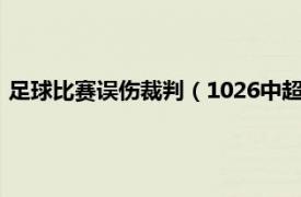 足球比赛误伤裁判（1026中超联赛误判事件相关内容简介介绍）