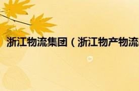 浙江物流集团（浙江物产物流投资有限公司相关内容简介介绍）