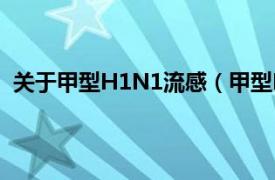 关于甲型H1N1流感（甲型H1N1流感相关内容简介介绍）