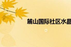 麓山国际社区水晶岗相关内容简介介绍