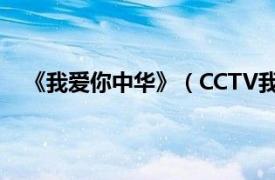 《我爱你中华》（CCTV我爱你中华相关内容简介介绍）