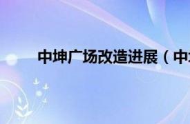 中坤广场改造进展（中坤广场相关内容简介介绍）