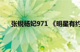 张锐杨妃971 《明星有约》节目主持人相关内容介绍