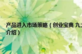 产品进入市场策略（创业宝典 九大策略让你的产品打入市场相关内容简介介绍）