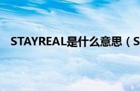 STAYREAL是什么意思（STAYREAL相关内容简介介绍）