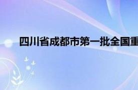 四川省成都市第一批全国重点文物保护单位相关内容简介