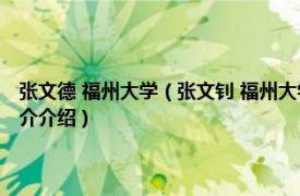 张文德 福州大学（张文钊 福州大学数学与计算机科学学院讲师相关内容简介介绍）