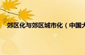 郊区化与郊区城市化（中国大都市郊区化相关内容简介介绍）