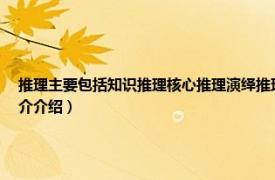 推理主要包括知识推理核心推理演绎推理技能推理（青少年文学：推理世界相关内容简介介绍）