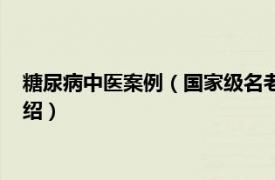 糖尿病中医案例（国家级名老中医验案：糖尿病相关内容简介介绍）