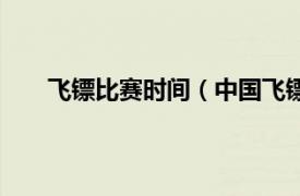 飞镖比赛时间（中国飞镖公开赛相关内容简介介绍）