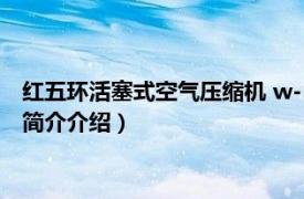 红五环活塞式空气压缩机 w-3.0/5（红五环空气压缩机相关内容简介介绍）